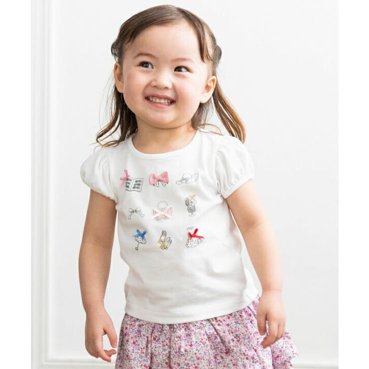 子供服 女の子 Tシャツ[品番：NONK0002102]｜moononnon（ムーノンノン 