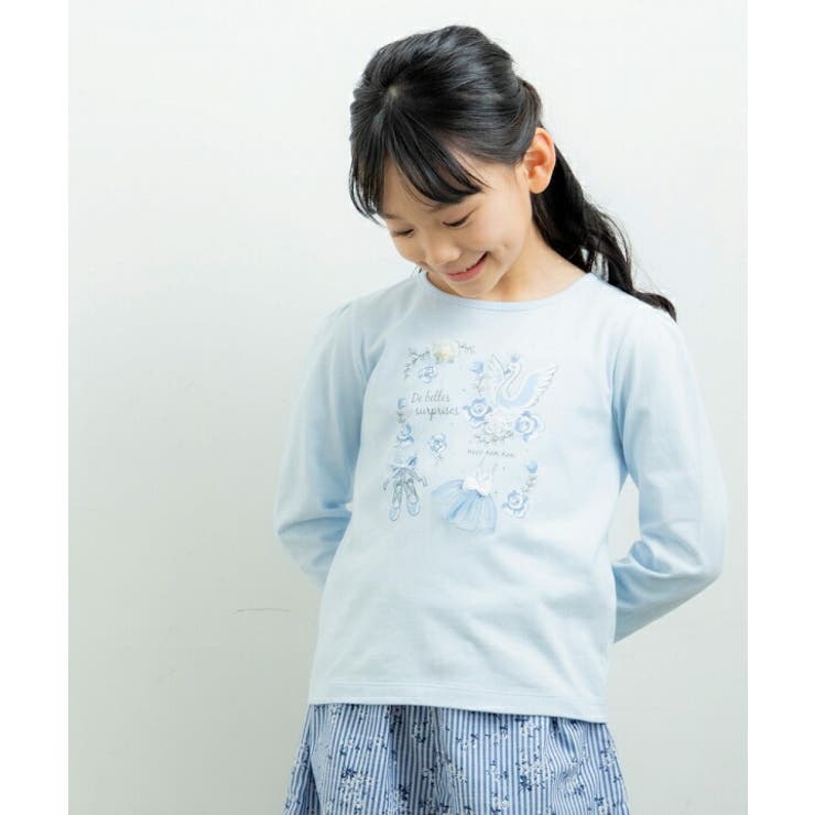 子供服 女の子 Tシャツ[品番：NONK0002001]｜moononnon（ムーノンノン