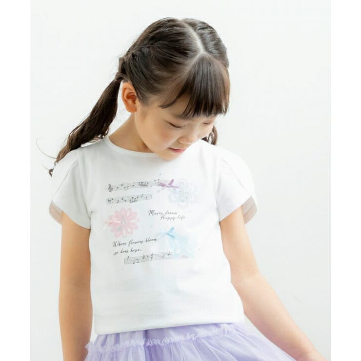 子供服 女の子 Tシャツ[品番：NONK0002055]｜moononnon（ムーノンノン