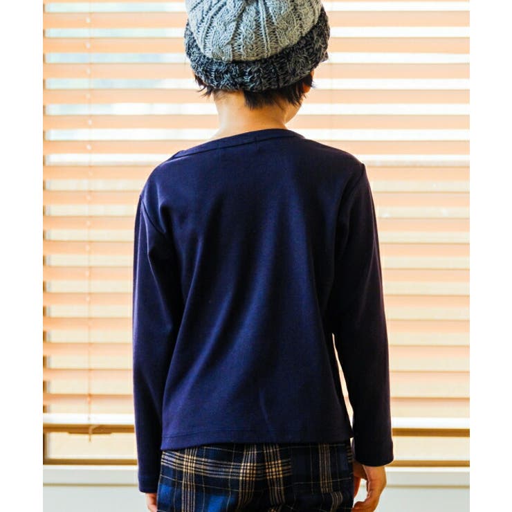 子供服 男の子 Tシャツ 秋冬 長袖 男児 おとこのこ ボーイズ ベビー 子ども こども服 キッズ 電車 乗り物 プリント 長そで カットソー レッド ネイビー