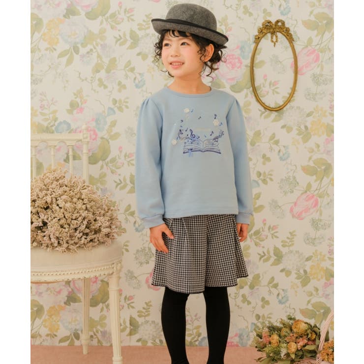 子供服 女の子 トレーナー 秋冬 長袖 裏毛 おしゃれ リボン 音符 刺繍 リボン ラインストーン アイボリー ブルー 80cm 90cm 100cm 110cm 120cm 130cm 140cm 150cm 160cm 1歳 2歳 3歳 4歳 5歳 6歳 7歳 8歳 9歳 10歳 11歳 12歳 13歳 【むーのんのん moononnon】