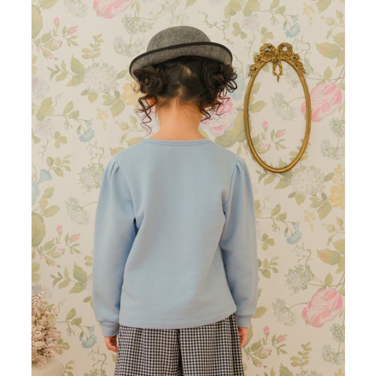 子供服 女の子 トレーナー 秋冬 長袖 裏毛 おしゃれ リボン 音符 刺繍 リボン ラインストーン アイボリー ブルー 80cm 90cm 100cm 110cm 120cm 130cm 140cm 150cm 160cm 1歳 2歳 3歳 4歳 5歳 6歳 7歳 8歳 9歳 10歳 11歳 12歳 13歳 【むーのんのん moononnon】