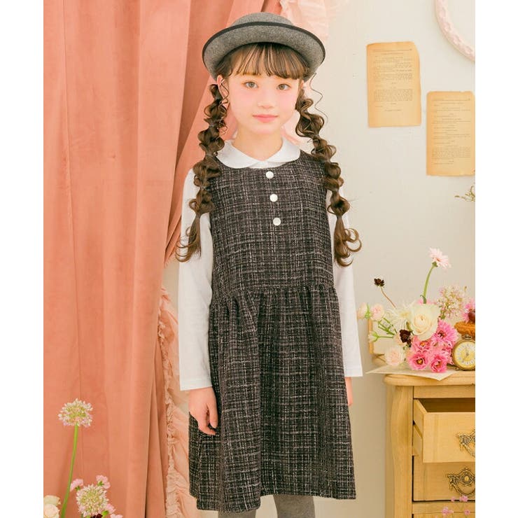 ブラック(00) | 子供服 女の子 ワンピース | moononnon