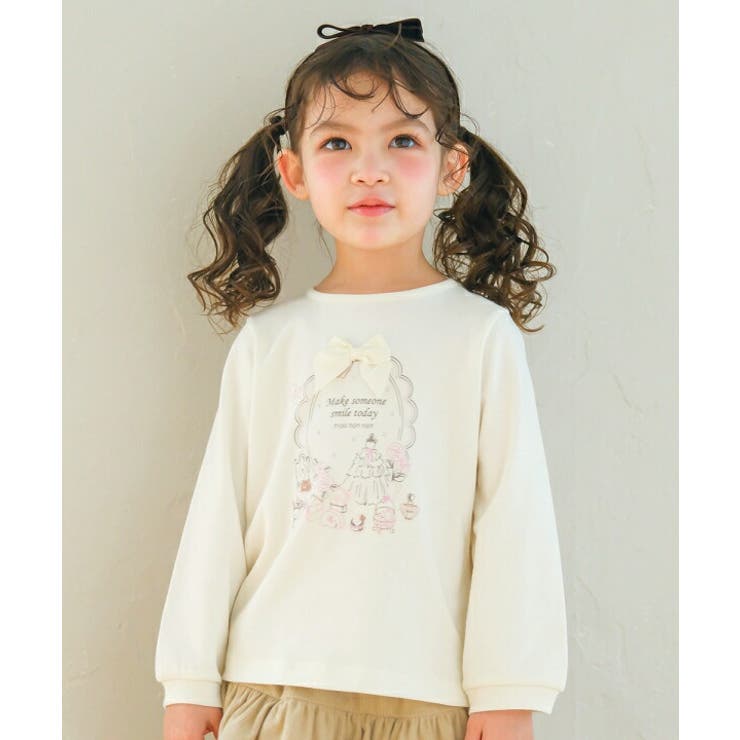 オフホワイト(11) | 子供服 女の子 Tシャツ | moononnon