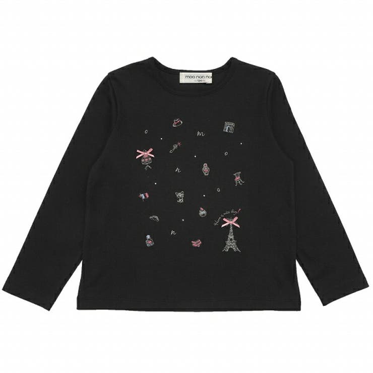 ブラック(00) | 子供服 女の子 Tシャツ | moononnon