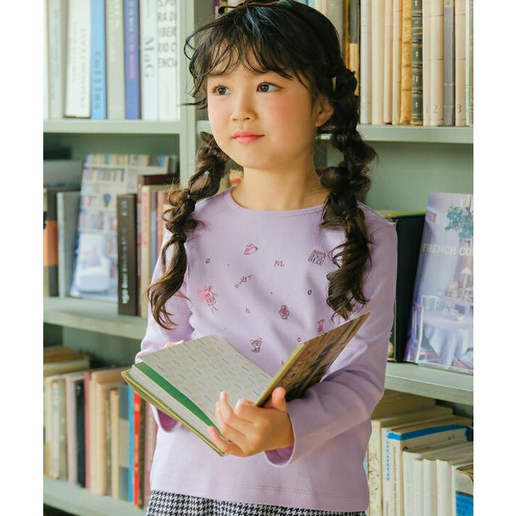 パープル(91) | 子供服 女の子 Tシャツ | moononnon