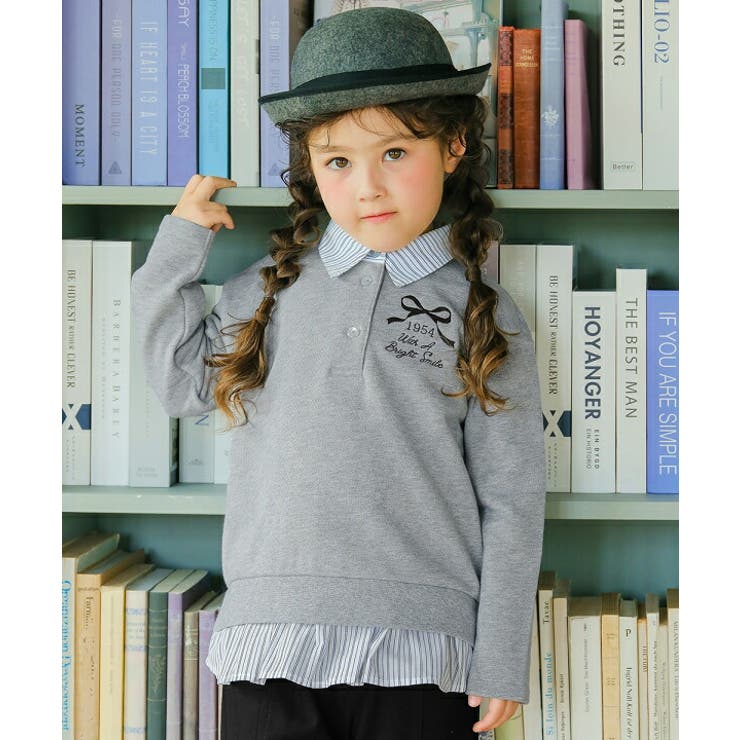 杢グレー(92) | 子供服 女の子 Tシャツ | moononnon