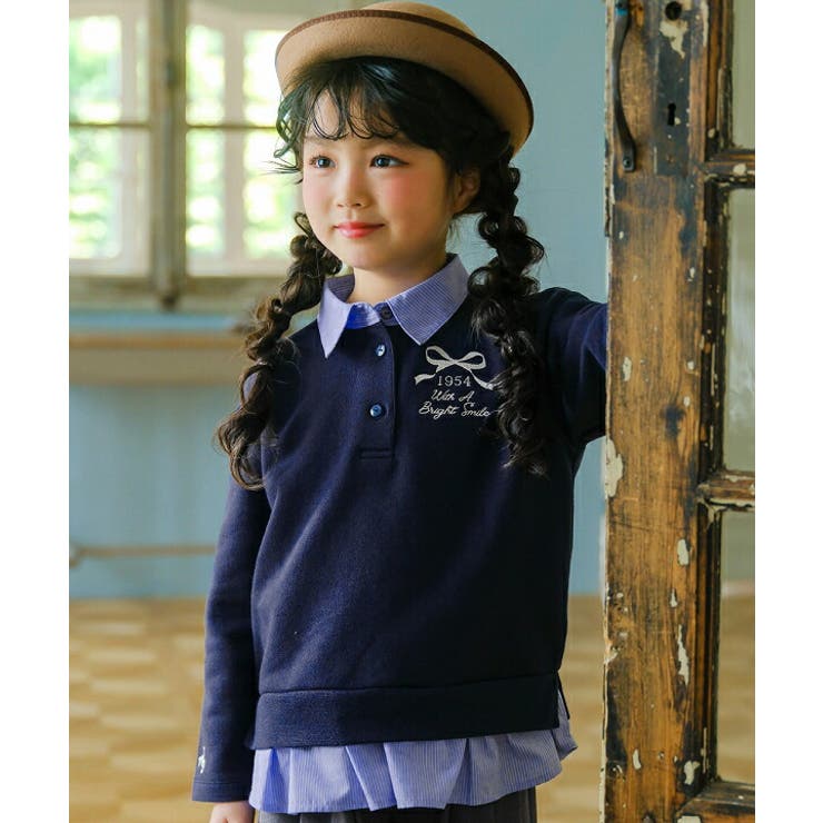 ネイビー(06) | 子供服 女の子 Tシャツ | moononnon