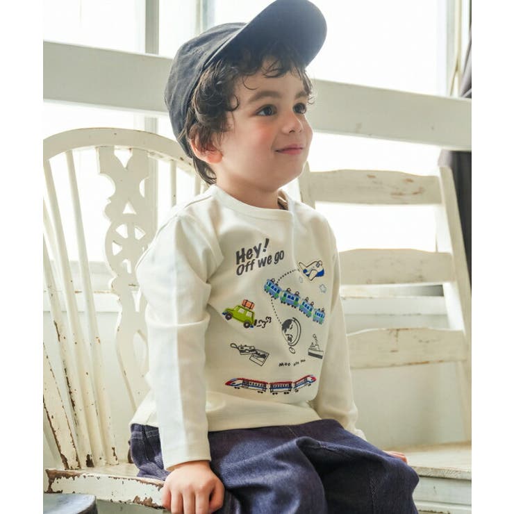 オフホワイト(11) | 子供服 男の子 Tシャツ | moononnon