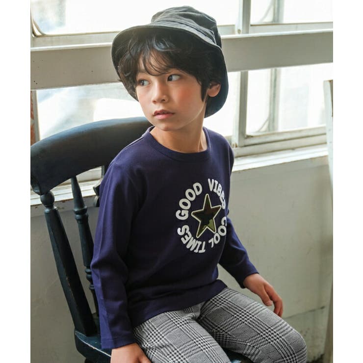 ネイビー(06) | 子供服 男の子 Tシャツ | moononnon
