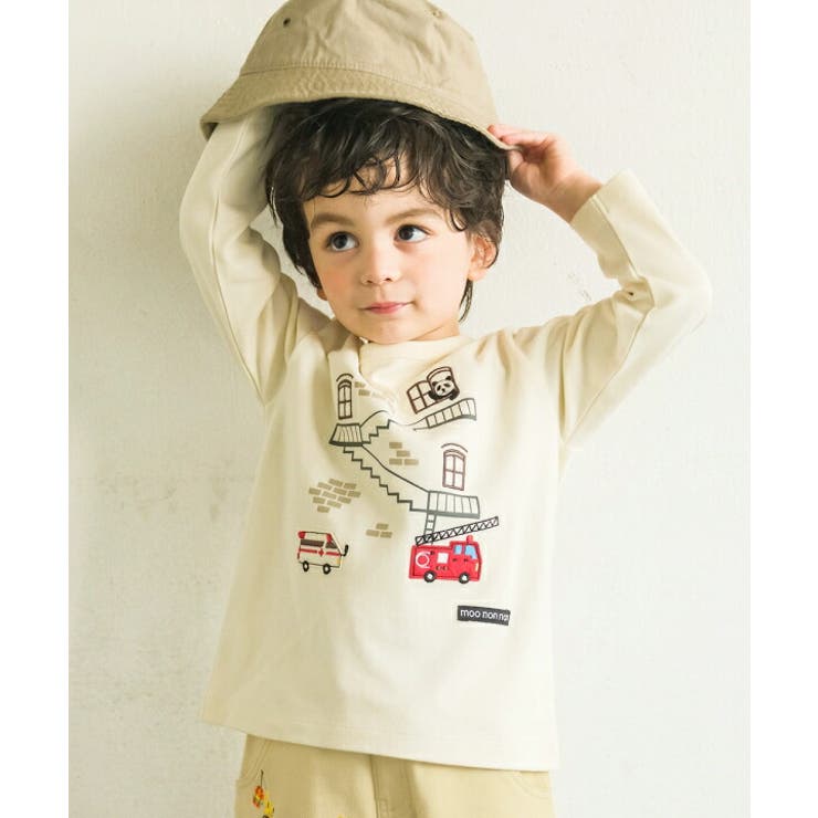 アイボリー(12) | 子供服 男の子 Tシャツ | moononnon