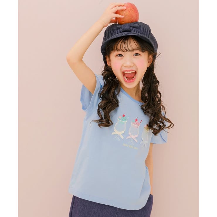 ブルー(61) | 子供服 女の子 Tシャツ | moononnon