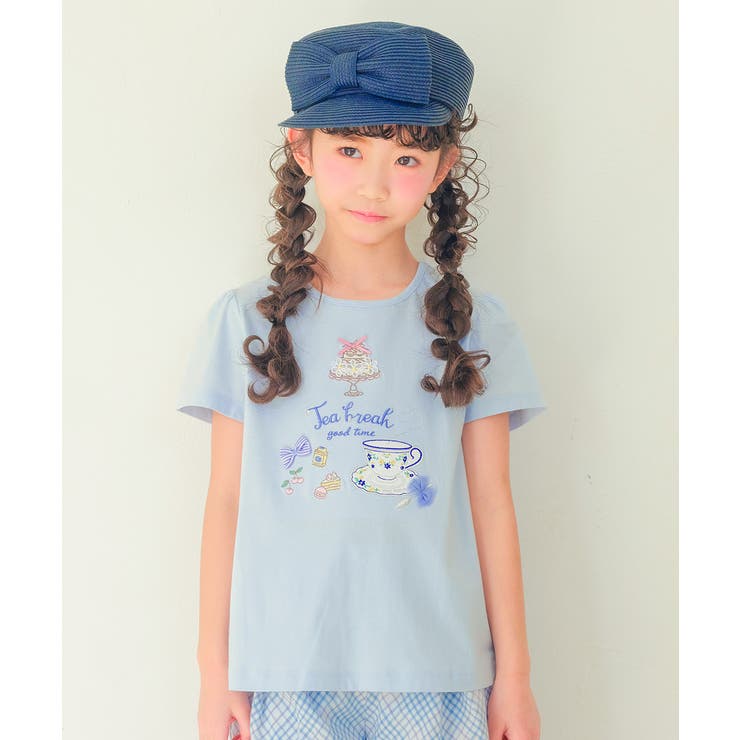 ブルー(61) | 子供服 女の子 Tシャツ | moononnon
