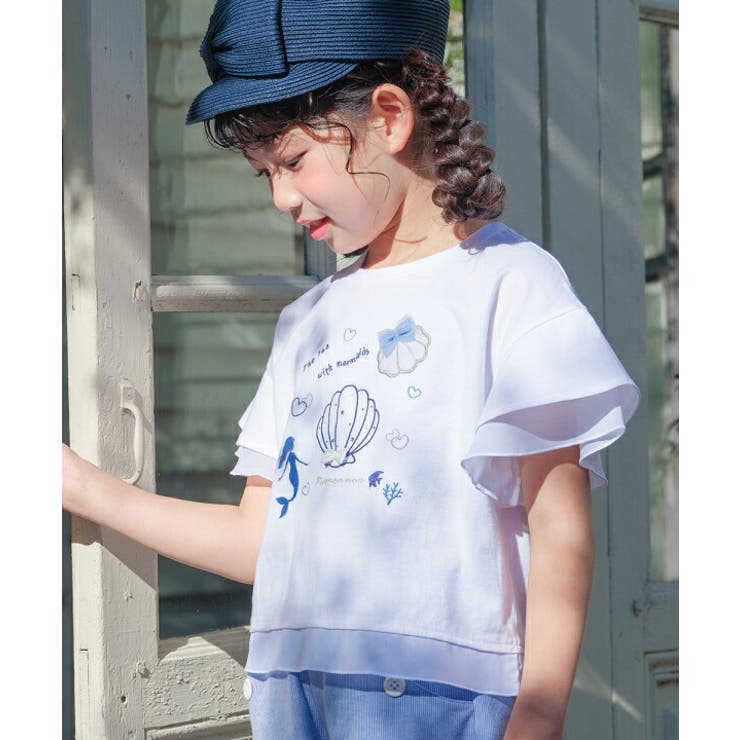 オフホワイト(11) | 子供服 女の子 Tシャツ | moononnon