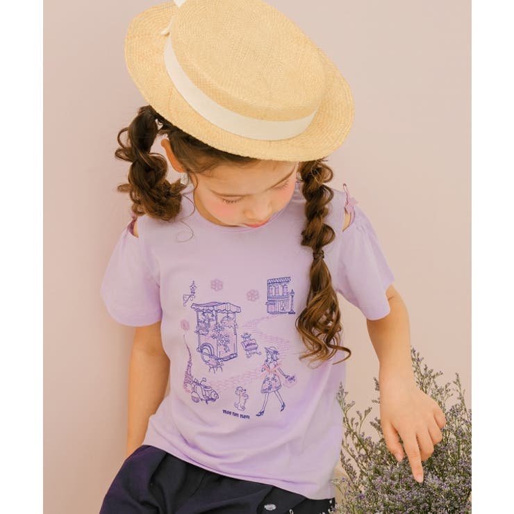 パープル(91) | 子供服 女の子 Tシャツ | moononnon