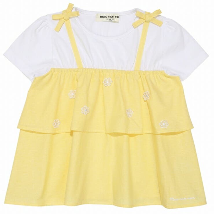 イエロー(04) | 子供服 女の子 Tシャツ | moononnon