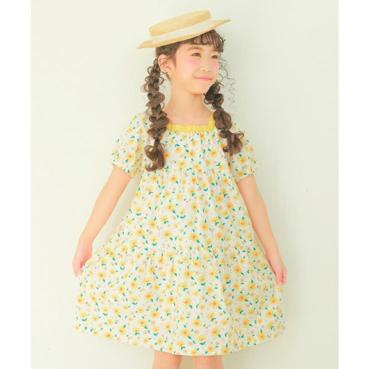イエロー(04) | 子供服 女の子 ワンピース | moononnon