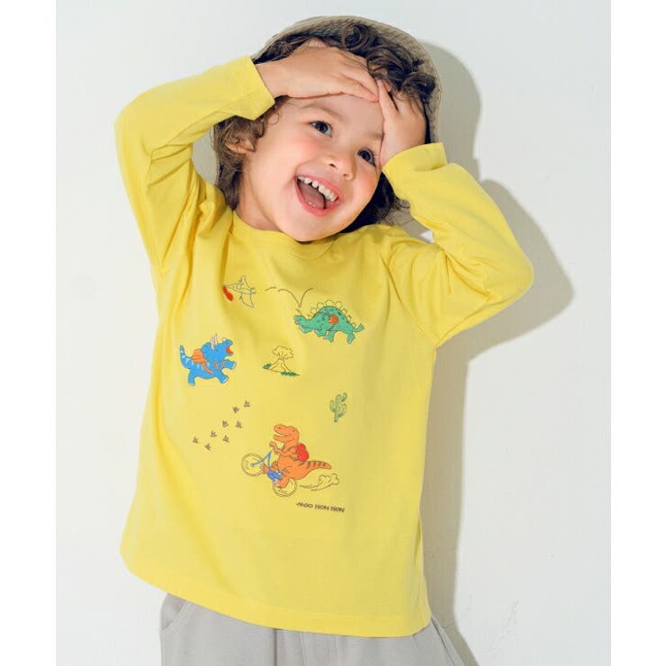 イエロー(04) | 子供服 男の子 Tシャツ | moononnon