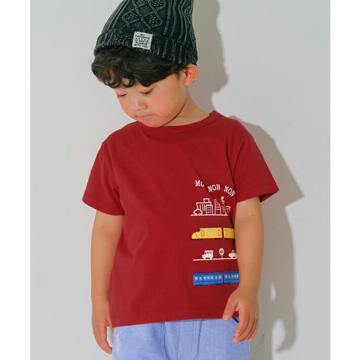 レッド(03) | 子供服 男の子 Tシャツ | moononnon