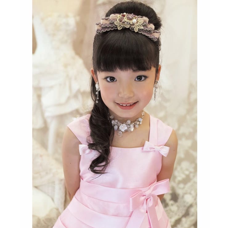 子供服女の子フォーマルドレス発表会結婚式ノースリーブチュールタックドレスオフホワイトピンクレッド100cm110cm120cm130cm140cm150cm【むーのんのんMOONONNON】