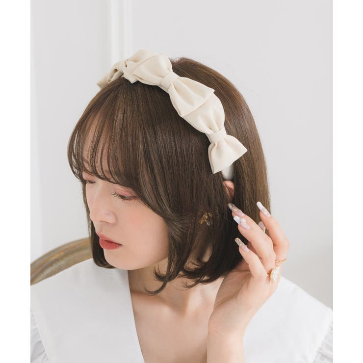 リボンカチューシャ[品番：RTGW0006751]｜RETRO GIRL（レトロ