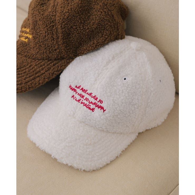 WHT2 | ボア刺繍キャップ | RETRO GIRL