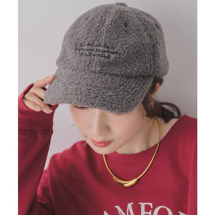 GRY2 | ボア刺繍キャップ | RETRO GIRL