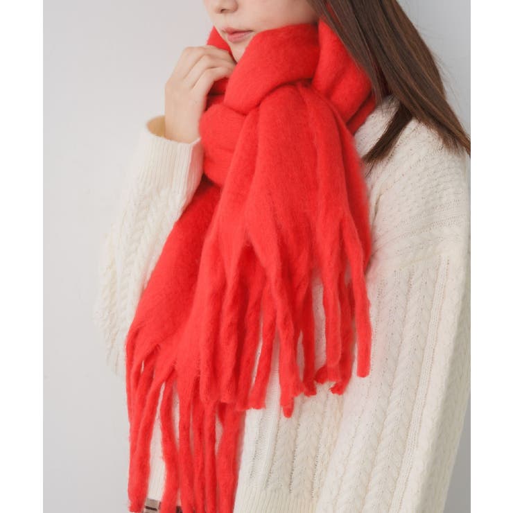 RED0 | 【新色追加】フリンジマフラー | RETRO GIRL