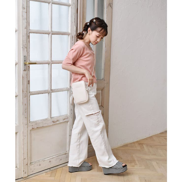 ダメージデニムPT[品番：RTGW0005656]｜RETRO GIRL（レトロガール）のレディースファッション通販｜SHOPLIST（ショップリスト）
