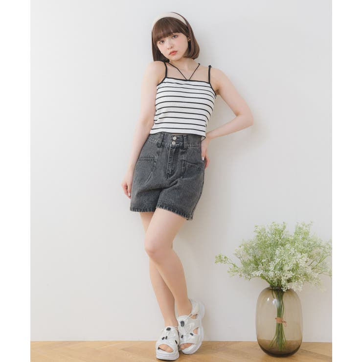 裾刺繍カップインキャミ | RETRO GIRL | 詳細画像9 