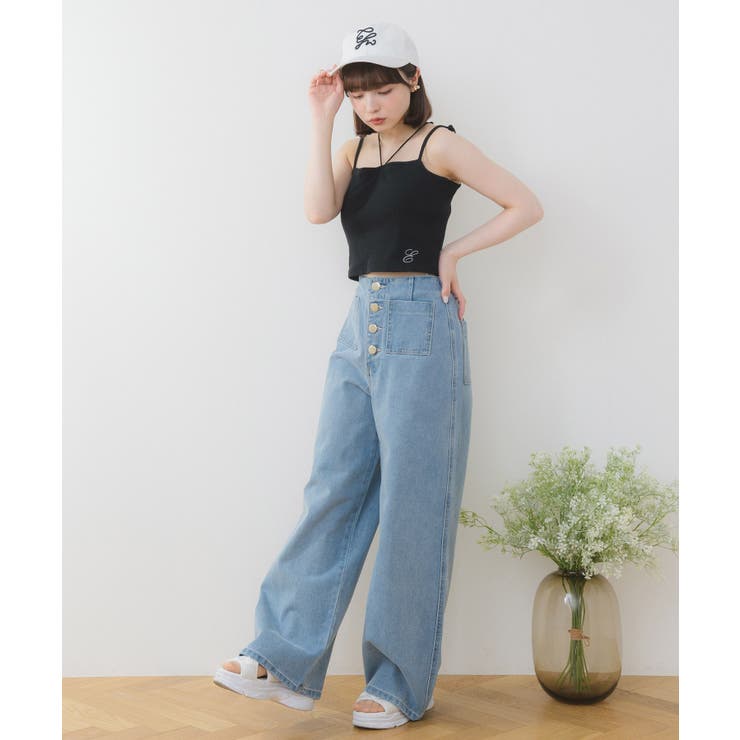 裾刺繍カップインキャミ | RETRO GIRL | 詳細画像28 