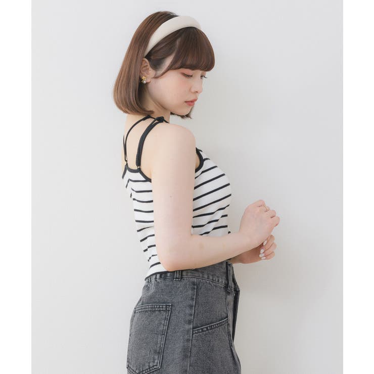 裾刺繍カップインキャミ | RETRO GIRL | 詳細画像2 