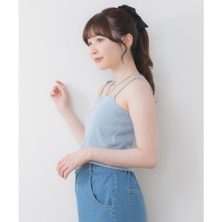 裾刺繍カップインキャミ[品番：RTGW0007015]｜RETRO GIRL