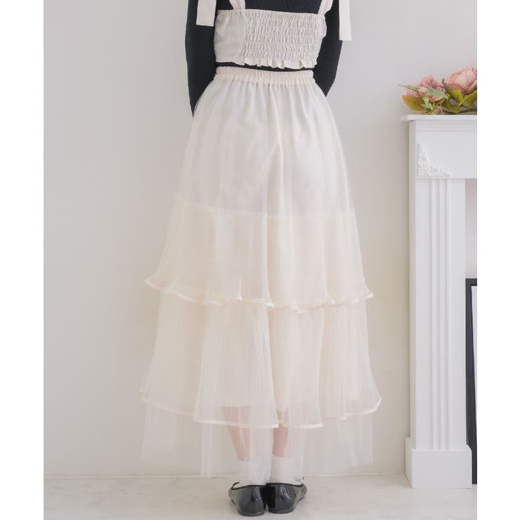 プリーツチュールSK 【Emsexcite】チュールスカート ティアードスカート | RETRO GIRL | 詳細画像10 