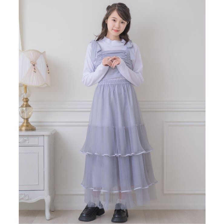 プリーツチュールSK 【Emsexcite】チュールスカート ティアードスカート | RETRO GIRL | 詳細画像18 