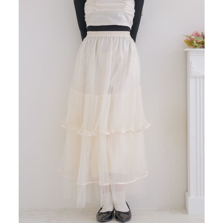 プリーツチュールSK 【Emsexcite】チュールスカート ティアードスカート | RETRO GIRL | 詳細画像8 