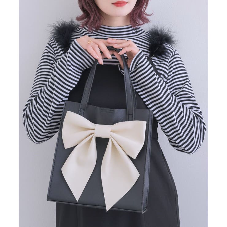 リボントートバッグ 【Emsexcite】BAG/トート・バンドバッグ[品番