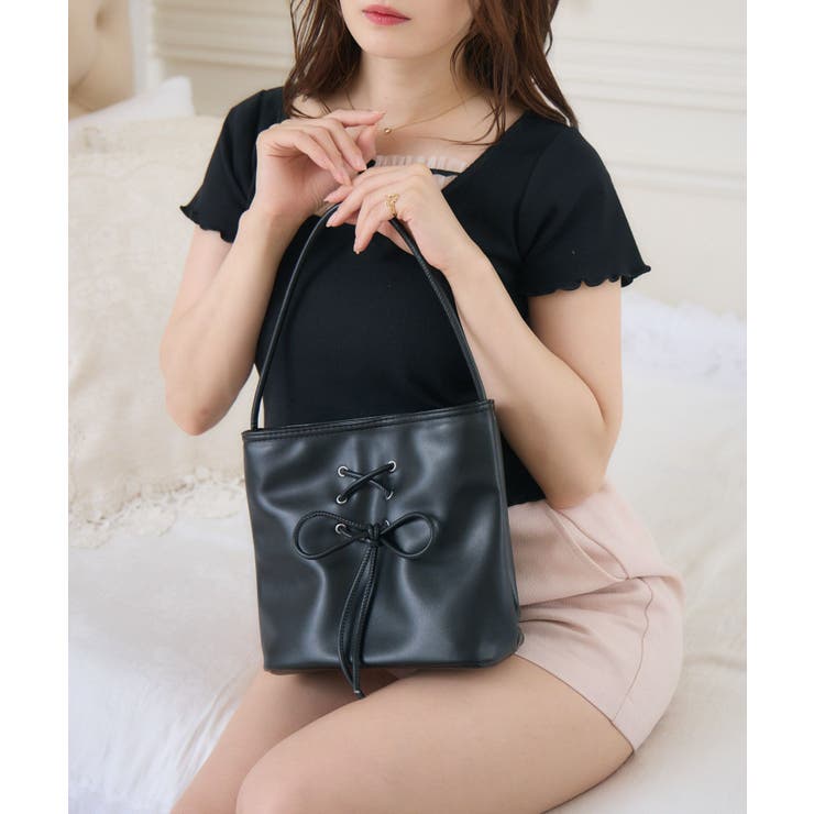 レースアップミニトート | RETRO GIRL | 詳細画像7 