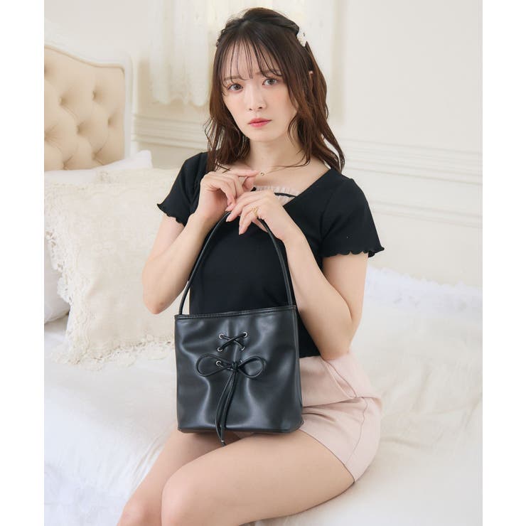 レースアップミニトート | RETRO GIRL | 詳細画像8 