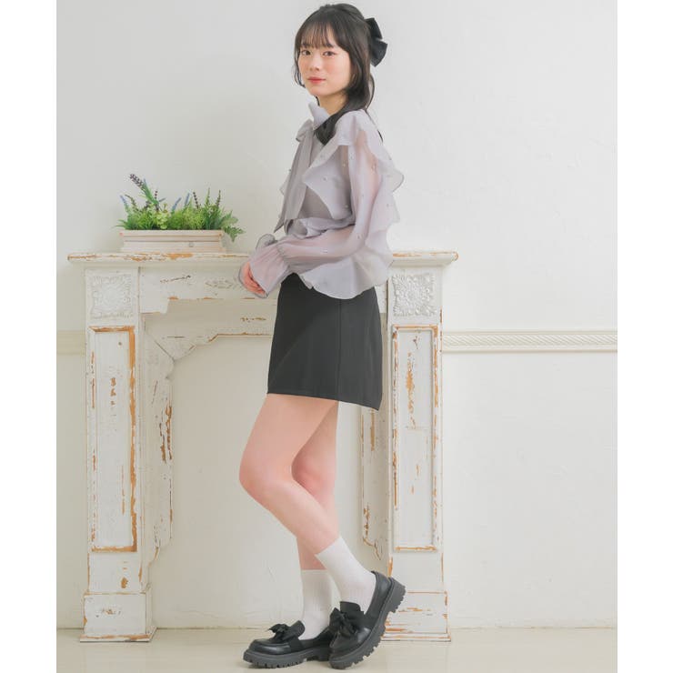 共ベルト付台形ミニSK | RETRO GIRL | 詳細画像12 