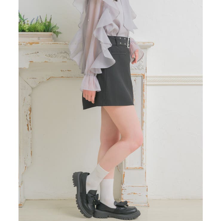 共ベルト付台形ミニSK | RETRO GIRL | 詳細画像15 