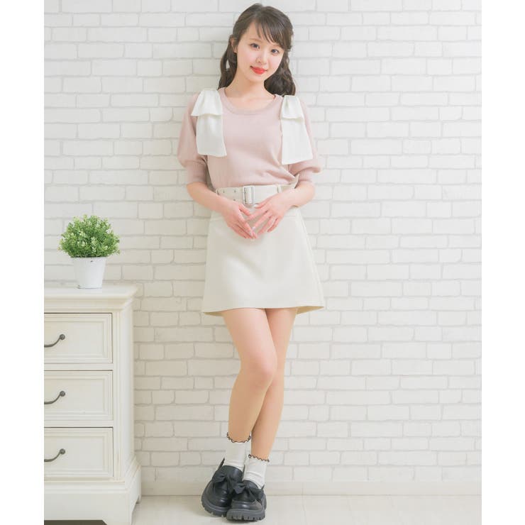 共ベルト付台形ミニSK | RETRO GIRL | 詳細画像2 