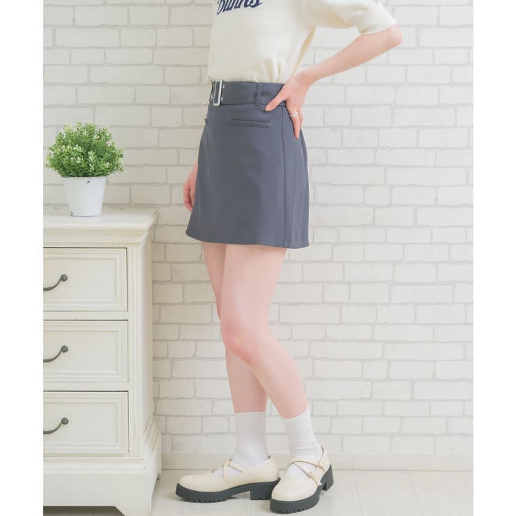 共ベルト付台形ミニSK | RETRO GIRL | 詳細画像25 