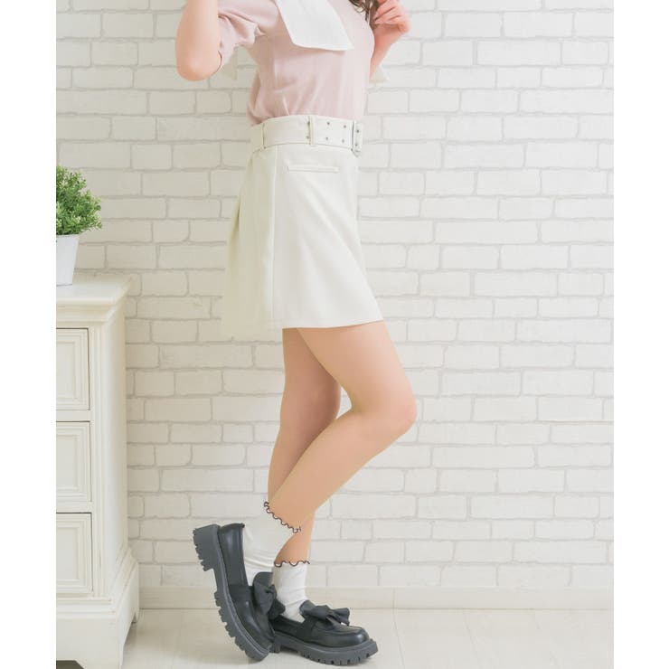 共ベルト付台形ミニSK | RETRO GIRL | 詳細画像8 