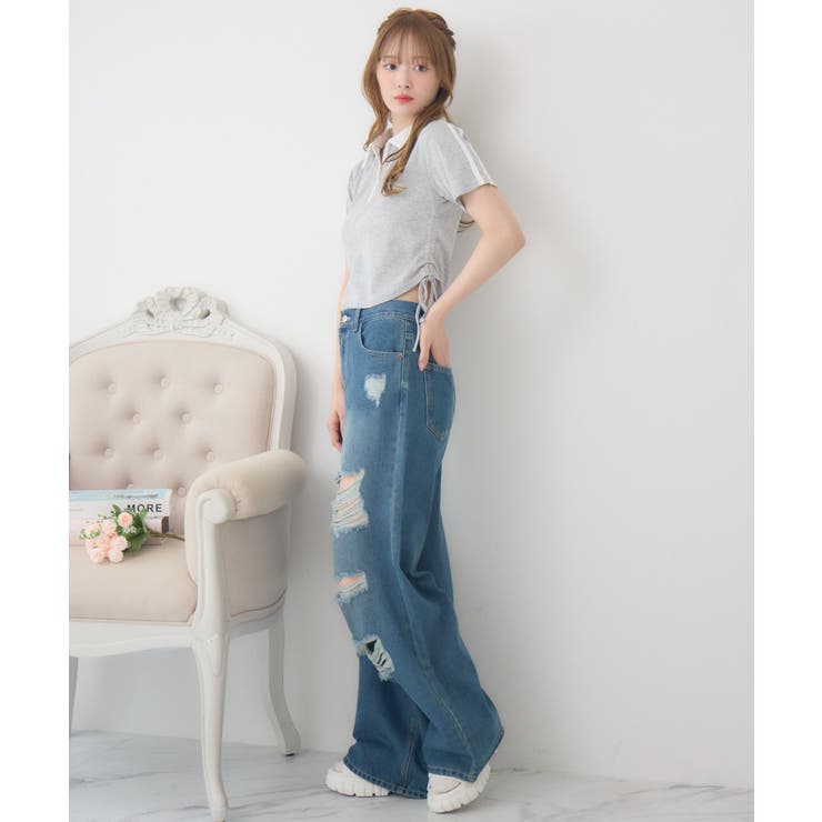 ダメージデニムPT | RETRO GIRL | 詳細画像15 