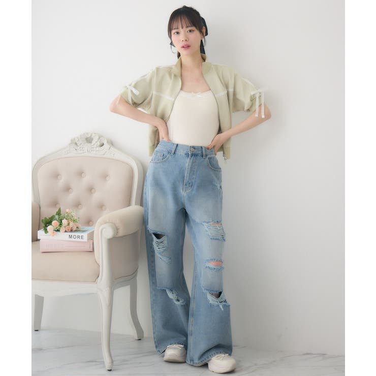 ダメージデニムPT | RETRO GIRL | 詳細画像8 