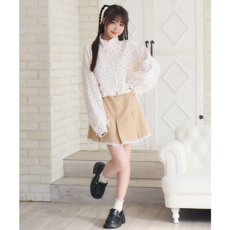 セットアップ対応】レースプリーツミニSK[品番:RTGW0008773 セットアップ対応】レースプリーツミニSK[品番:RTGW0008773