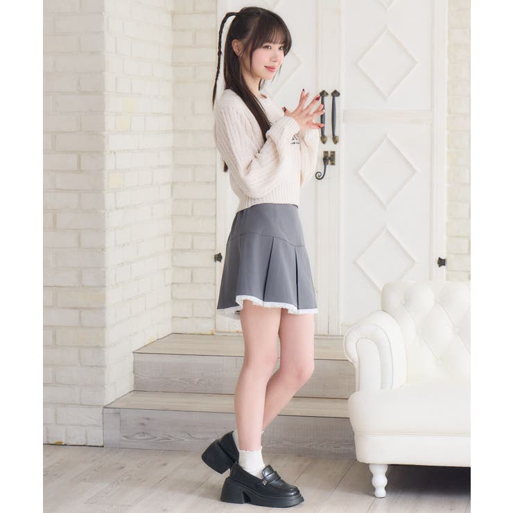 ♥ 平成レトロＹ２Ｋ レディース 青 フレアスカート レース装飾付き中古品 RETRO GIRL｜プチ刺繍台形ミニSK | Rakuten Fashion(楽天