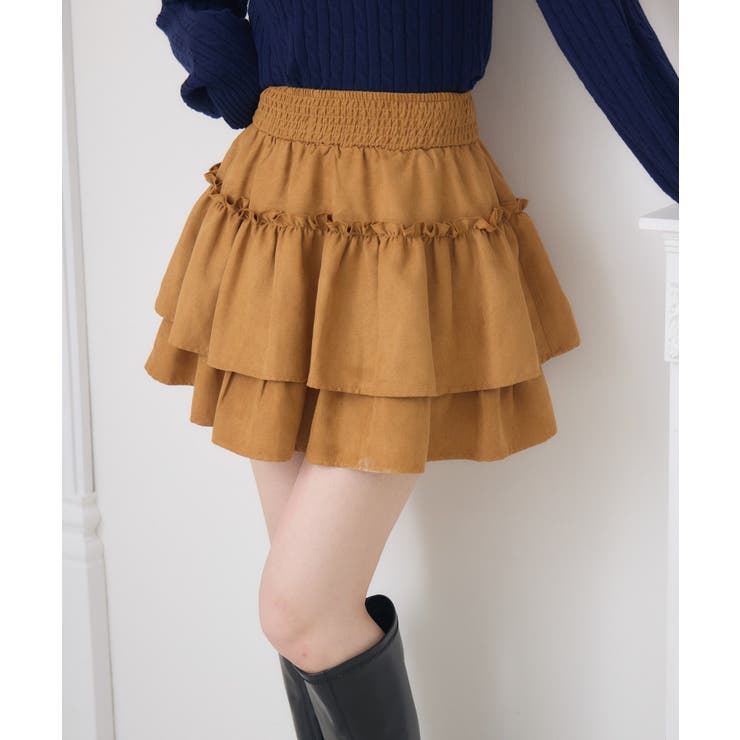 【新色追加】ギャザー2段フレアミニSK | RETRO GIRL | 詳細画像29 