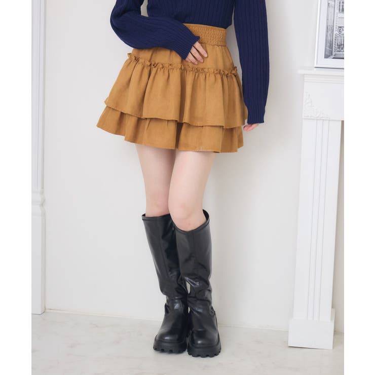【新色追加】ギャザー2段フレアミニSK | RETRO GIRL | 詳細画像34 